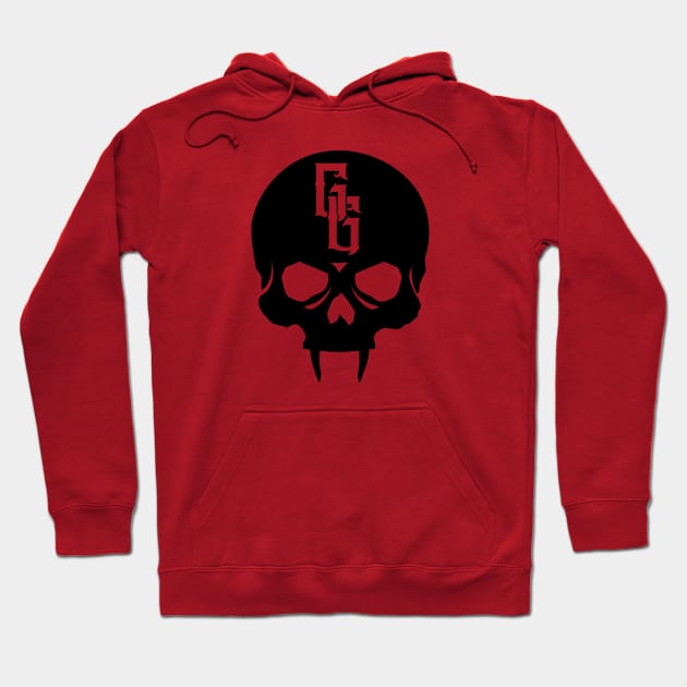 Gehenna Gaming Skull (Black) Hoodie by highcouncil@gehennagaming.com